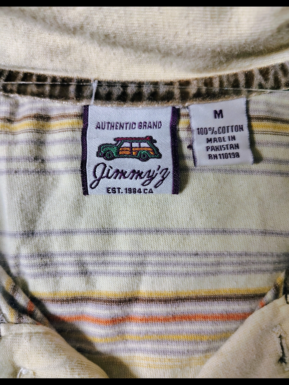 Jimmy'z Striped Polo